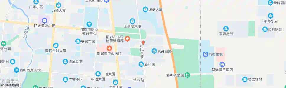 邯郸阳光鑫域广场_公交站地图_邯郸公交_妙搜公交查询2024