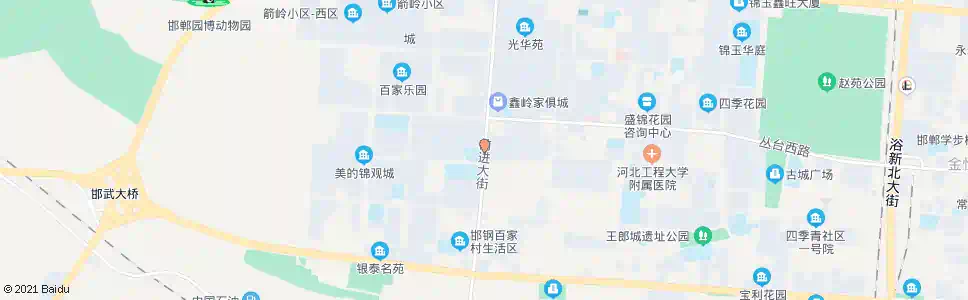 邯郸百家村五区_公交站地图_邯郸公交_妙搜公交查询2024