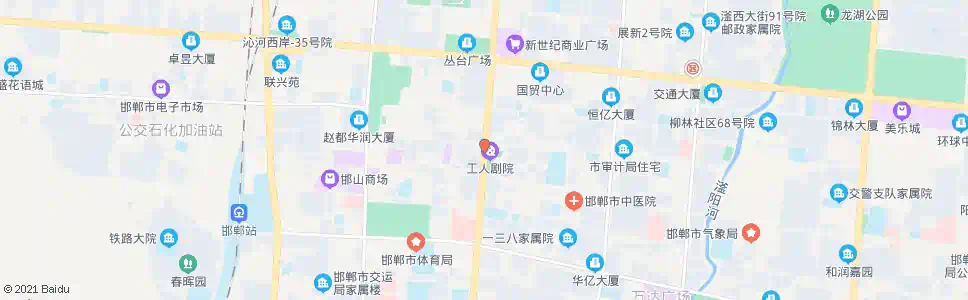 邯郸工人剧院_公交站地图_邯郸公交_妙搜公交查询2024