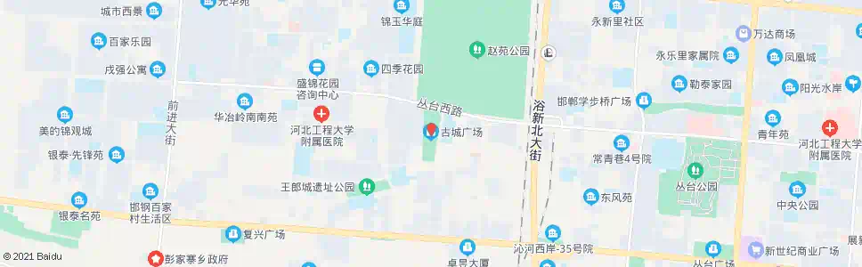 邯郸古城广场_公交站地图_邯郸公交_妙搜公交查询2024