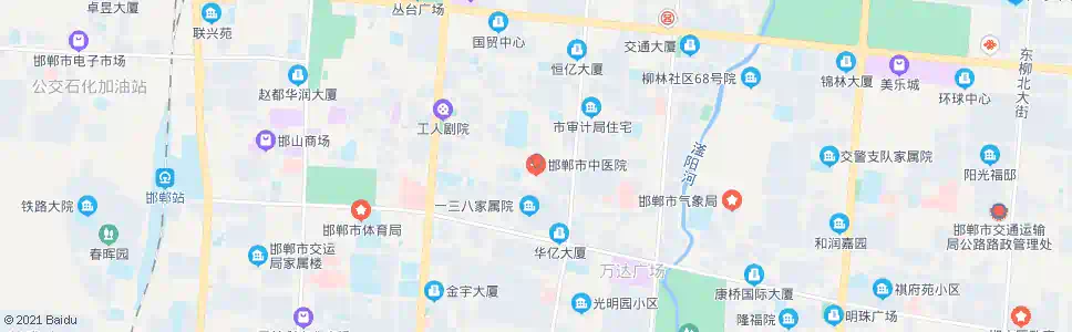 邯郸中西医结合医院_公交站地图_邯郸公交_妙搜公交查询2024