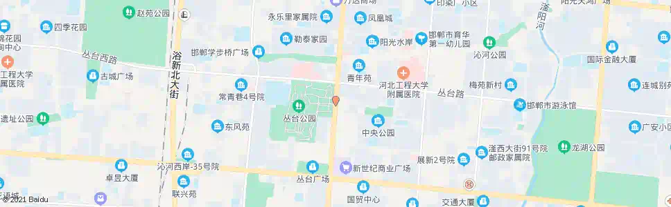 邯郸丛台公园_公交站地图_邯郸公交_妙搜公交查询2024