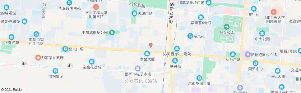 邯郸铁西大街人民路口_公交站地图_邯郸公交_妙搜公交查询2024