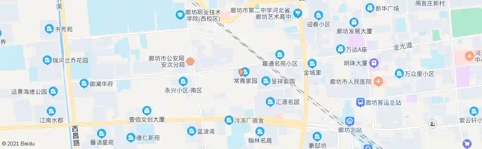 廊坊常青小区_公交站地图_廊坊公交_妙搜公交查询2024