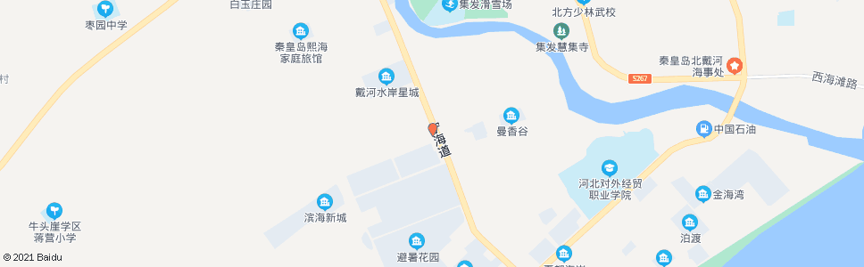 秦皇岛南戴河海滨市场_公交站地图_秦皇岛公交_妙搜公交查询2024