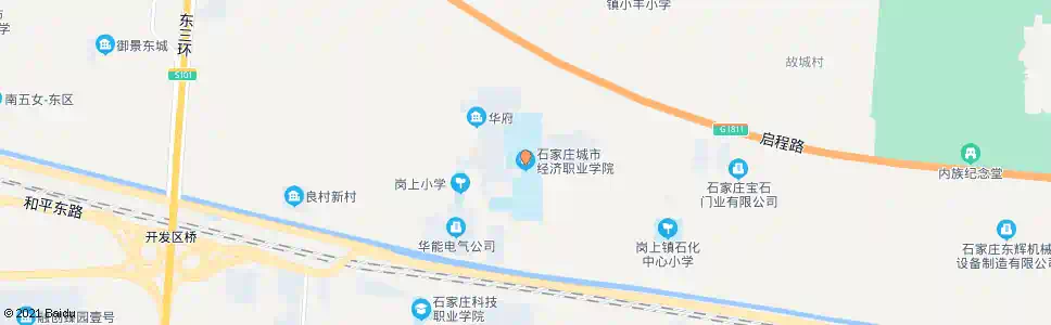 石家庄城市经济学院_公交站地图_石家庄公交_妙搜公交查询2024