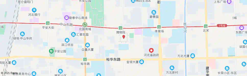 石家庄博物院东_公交站地图_石家庄公交_妙搜公交查询2024