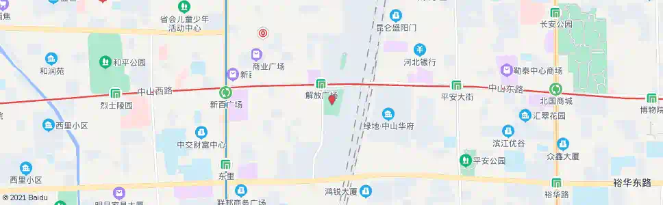 石家庄解放广场(人保石家庄公司)_公交站地图_石家庄公交_妙搜公交查询2024