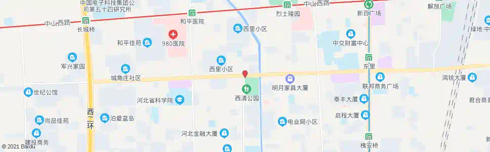 石家庄西清公园_公交站地图_石家庄公交_妙搜公交查询2024