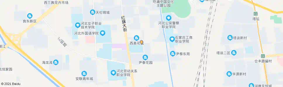 石家庄西美花城_公交站地图_石家庄公交_妙搜公交查询2024