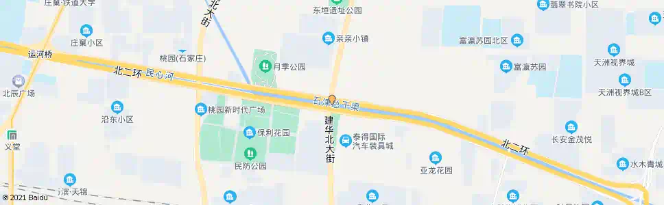 石家庄北二环建华大街口_公交站地图_石家庄公交_妙搜公交查询2024