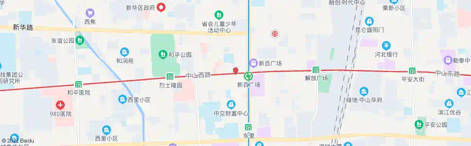 石家庄新百广场(西)_公交站地图_石家庄公交_妙搜公交查询2024