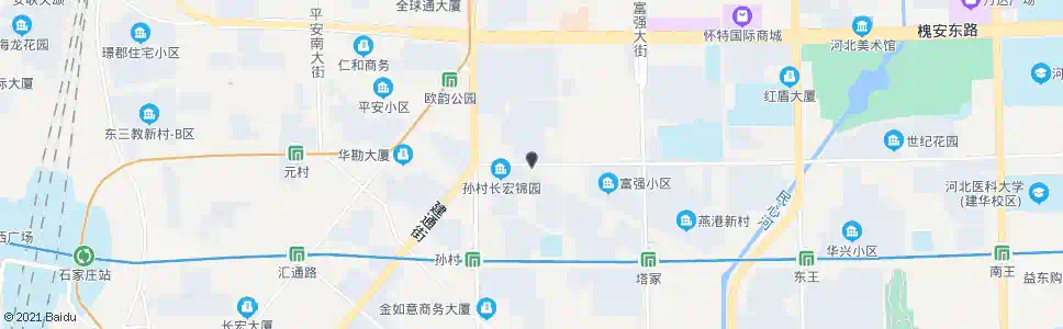 石家庄东岗民心河_公交站地图_石家庄公交_妙搜公交查询2024