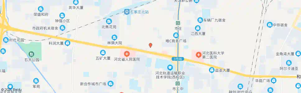 石家庄市脑病医院_公交站地图_石家庄公交_妙搜公交查询2024