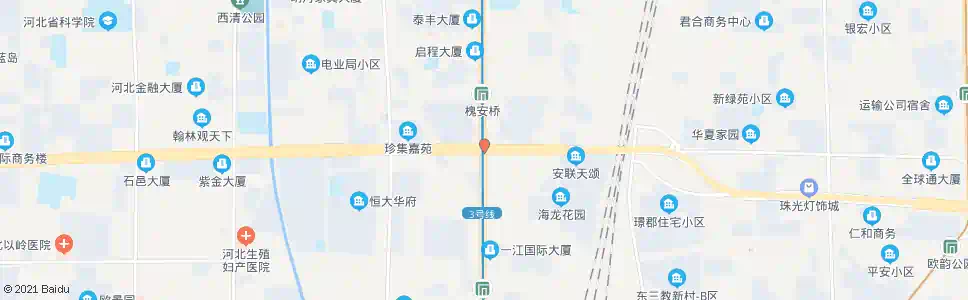 石家庄槐安大桥(爱尔眼科医院)_公交站地图_石家庄公交_妙搜公交查询2024