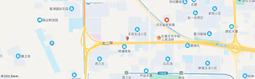 石家庄北二环西三庄街口_公交站地图_石家庄公交_妙搜公交查询2024