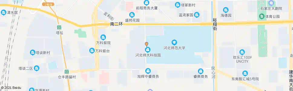 石家庄河北师大西门_公交站地图_石家庄公交_妙搜公交查询2024