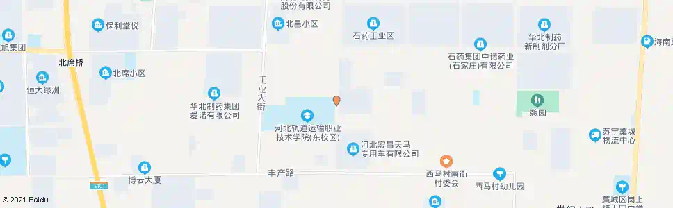 石家庄轨道学院_公交站地图_石家庄公交_妙搜公交查询2024