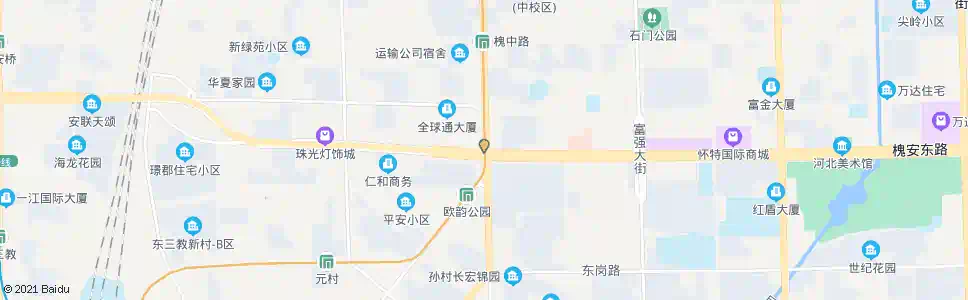 石家庄安建桥_公交站地图_石家庄公交_妙搜公交查询2024