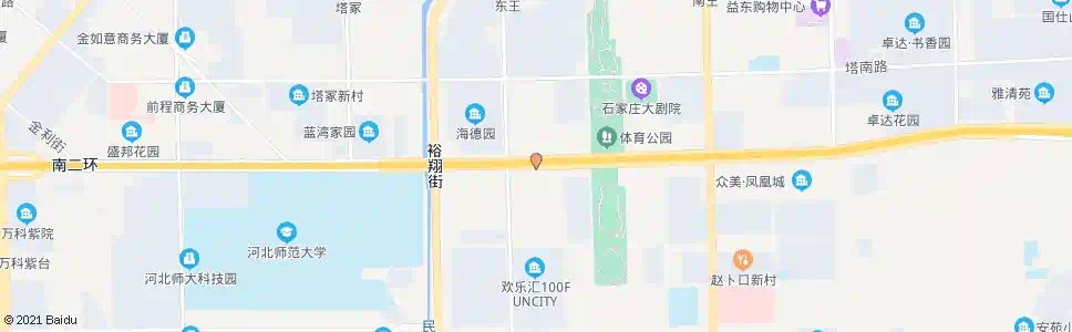 石家庄南二环体育街口_公交站地图_石家庄公交_妙搜公交查询2024