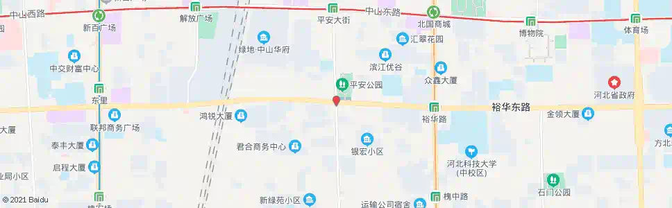 石家庄平安公园_公交站地图_石家庄公交_妙搜公交查询2024