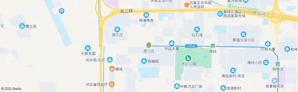 石家庄西三庄西区_公交站地图_石家庄公交_妙搜公交查询2024