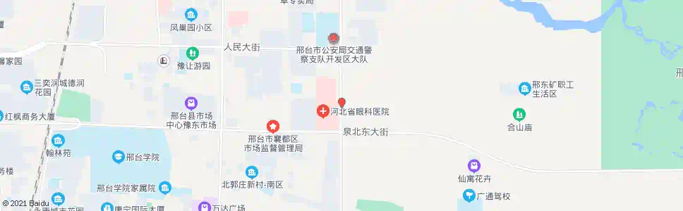 邢台眼科医院东站_公交站地图_邢台公交_妙搜公交查询2024