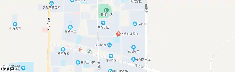 大庆大庆东湖医院_公交站地图_大庆公交_妙搜公交查询2024