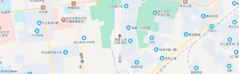 哈尔滨三合路(宁安路口)_公交站地图_哈尔滨公交_妙搜公交查询2024