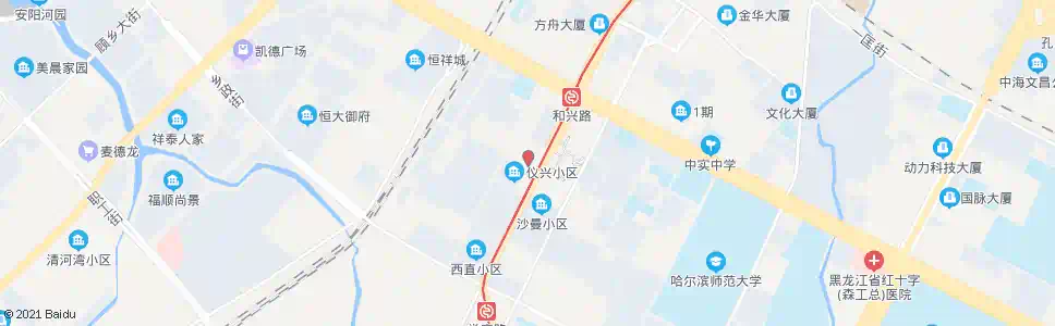 哈尔滨和兴三道街_公交站地图_哈尔滨公交_妙搜公交查询2024