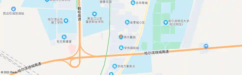 哈尔滨师大嘉园_公交站地图_哈尔滨公交_妙搜公交查询2024