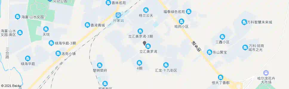 哈尔滨立汇美罗湾(五八新村)_公交站地图_哈尔滨公交_妙搜公交查询2024