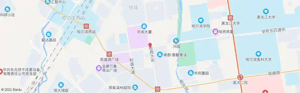 哈尔滨中兴大道(哈西大街路口)_公交站地图_哈尔滨公交_妙搜公交查询2024