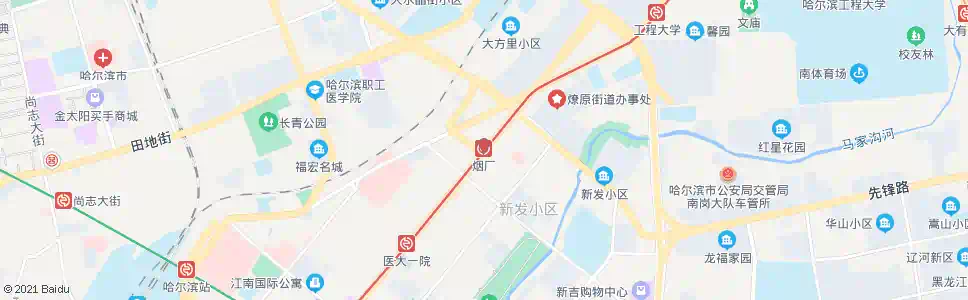 哈尔滨烟厂_公交站地图_哈尔滨公交_妙搜公交查询2024