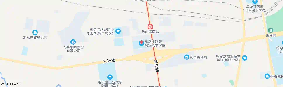 哈尔滨旅游学院_公交站地图_哈尔滨公交_妙搜公交查询2024