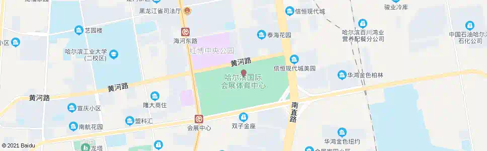 哈尔滨会展中心_公交站地图_哈尔滨公交_妙搜公交查询2024