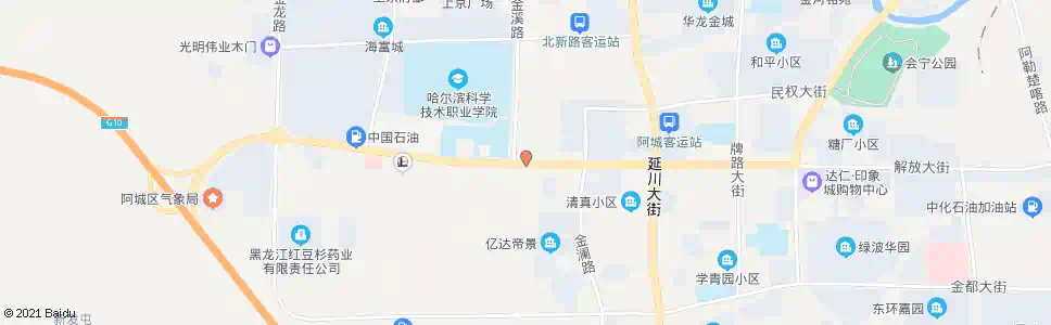 哈尔滨阿城武装部_公交站地图_哈尔滨公交_妙搜公交查询2024