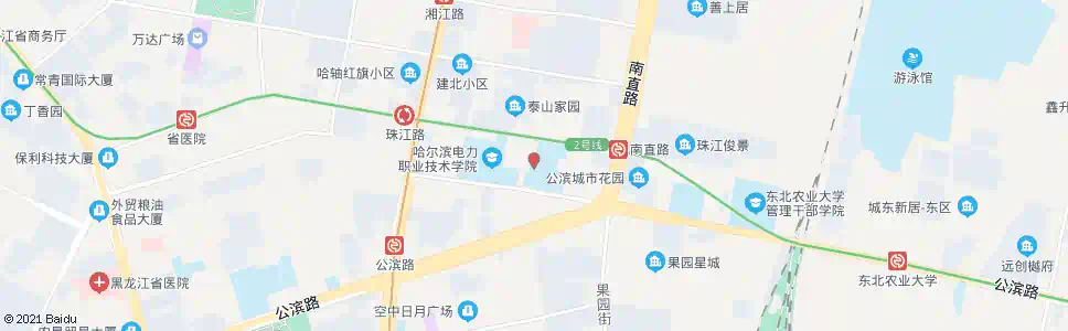 哈尔滨十一中学(建北街口)_公交站地图_哈尔滨公交_妙搜公交查询2024