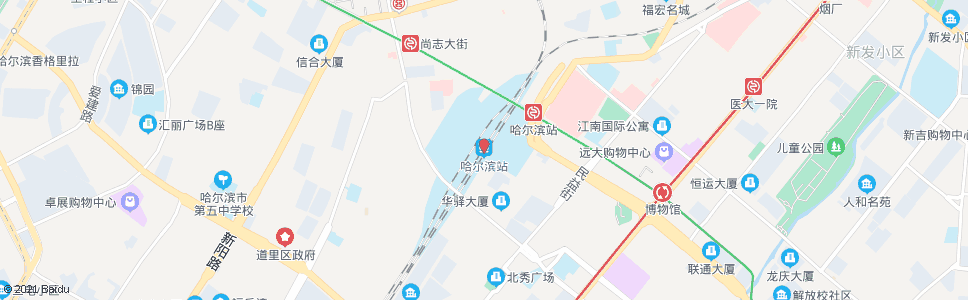 哈尔滨新建公司_公交站地图_哈尔滨公交_妙搜公交查询2024