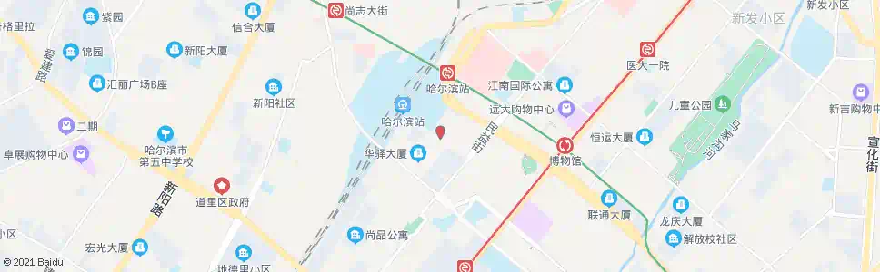 哈尔滨龙运大厦_公交站地图_哈尔滨公交_妙搜公交查询2024