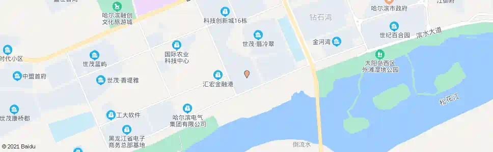 哈尔滨松北行政服务中心_公交站地图_哈尔滨公交_妙搜公交查询2024