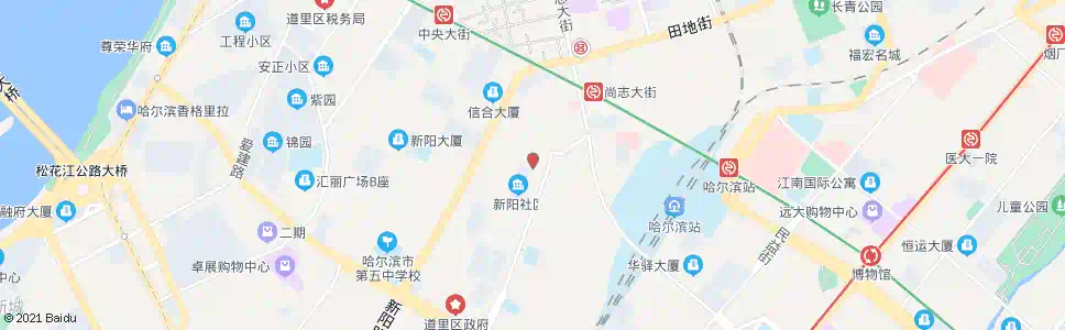 哈尔滨人力资源市场(安宁街)_公交站地图_哈尔滨公交_妙搜公交查询2024