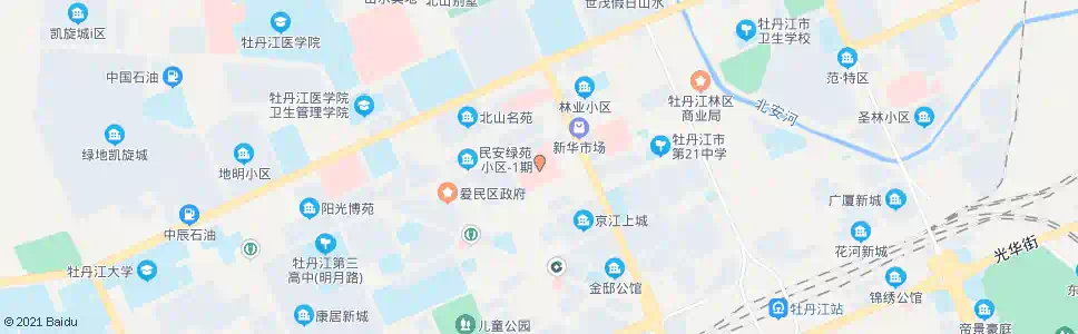 牡丹江第一医院_公交站地图_牡丹江公交_妙搜公交查询2024