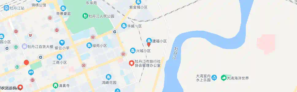 牡丹江建福小区_公交站地图_牡丹江公交_妙搜公交查询2024