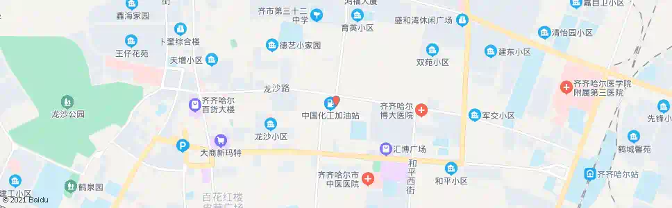 齐齐哈尔华威大厦(东)_公交站地图_齐齐哈尔公交_妙搜公交查询2024