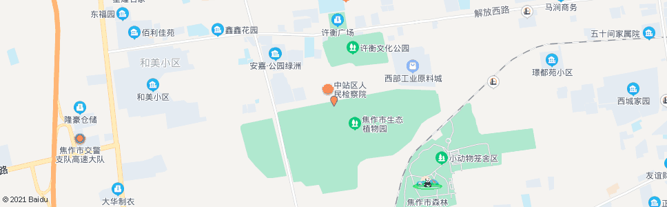焦作植物生态园_公交站地图_焦作公交_妙搜公交查询2024