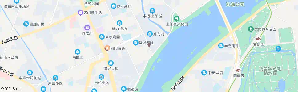 洛阳珠江路南口(洛浦公园)_公交站地图_洛阳公交_妙搜公交查询2024