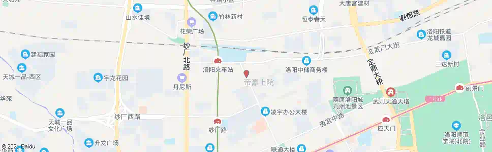 洛阳洛阳站(春晴路金谷园路口)_公交站地图_洛阳公交_妙搜公交查询2024