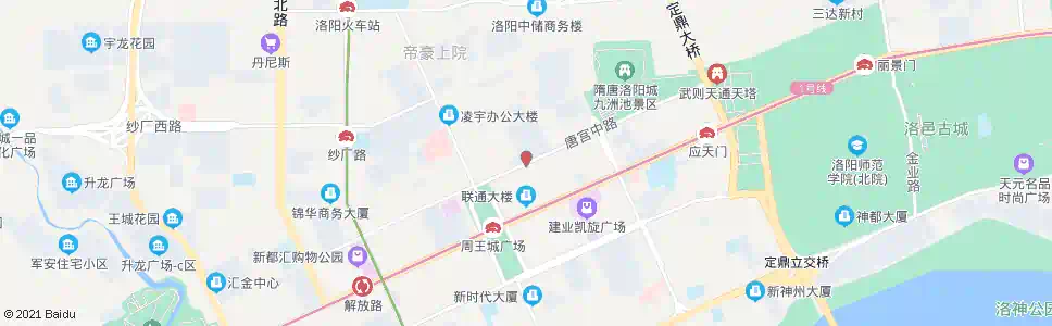 洛阳唐宫中路影院街_公交站地图_洛阳公交_妙搜公交查询2024