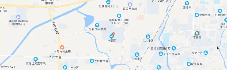 南阳光彩大市场_公交站地图_南阳公交_妙搜公交查询2024